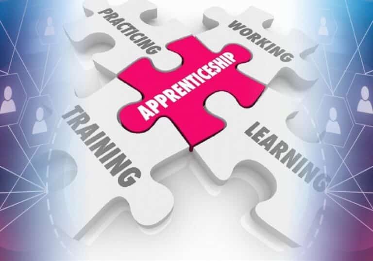 image showing the relationship between training and learning and apprenticeships